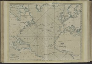 Atlantin valtameri tai läntinen valtameri Länsi-Intian atlassta, 1775